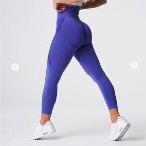 NVGTN Electric Blue Contour Seamless Leggings size XS